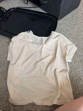 SHEIN Beige Knit Short Sleeve Crop Top